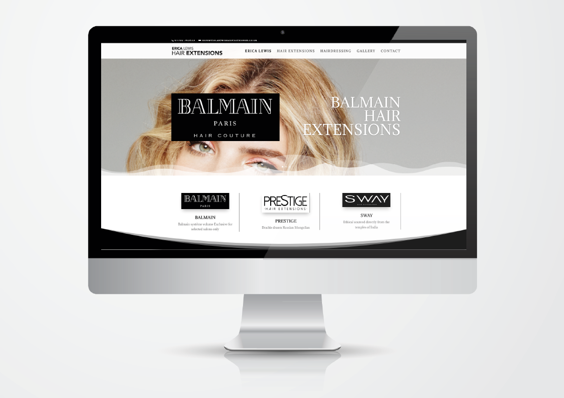 A New website for hair extensions by Erica at ericalewishairextensions.co.uk