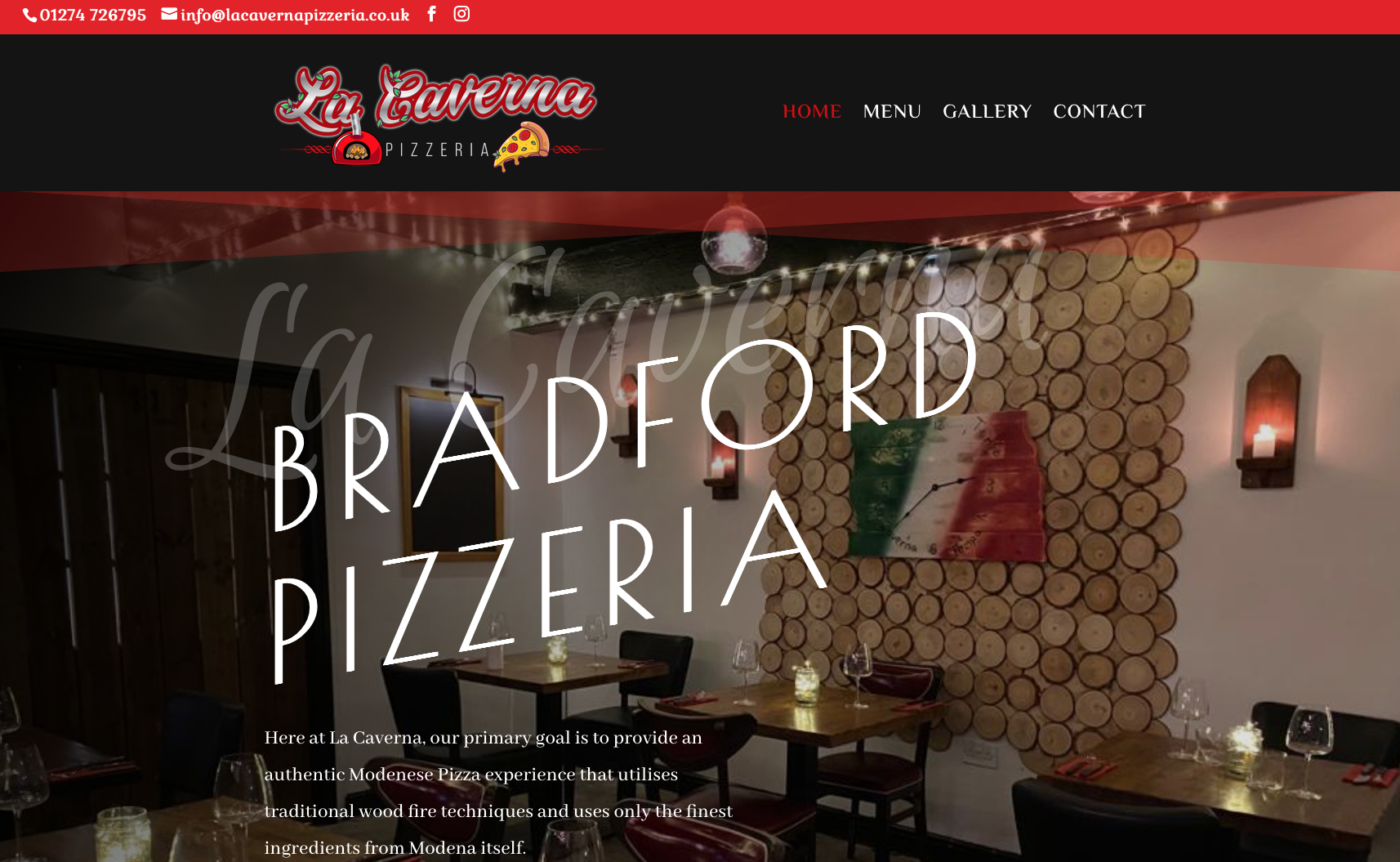 Bradfords latest Pizza Bar La Caverna